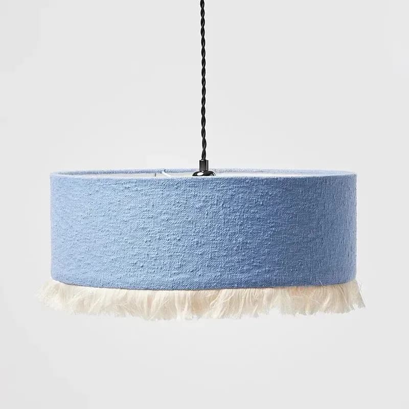 Japanese-Style Tassel Cloth Pendant Lamp