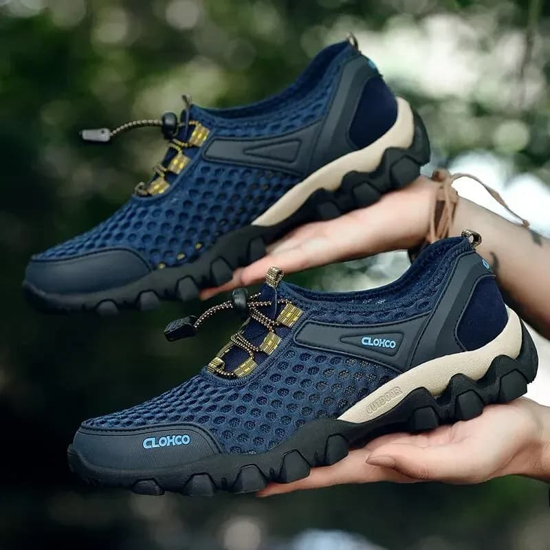CLOHOO Lightweight Mesh Outdoor Sneakers for Men