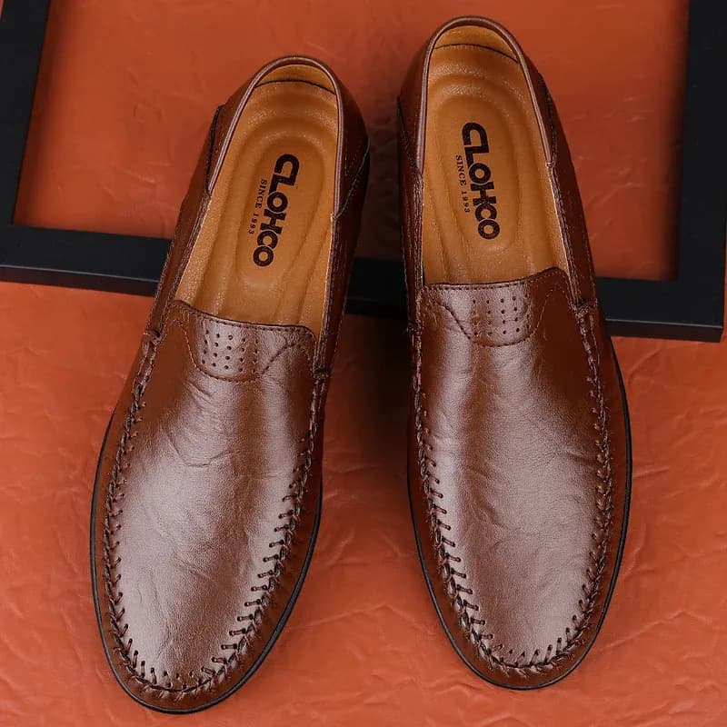 CLOHOO Men’s Breathable Slip-On Business Casual Loafers