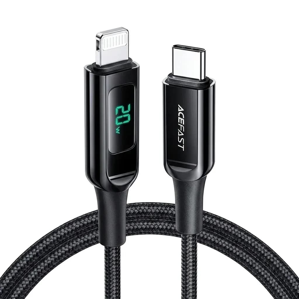 ACEFAST USB-C to Lightning cable studio shot