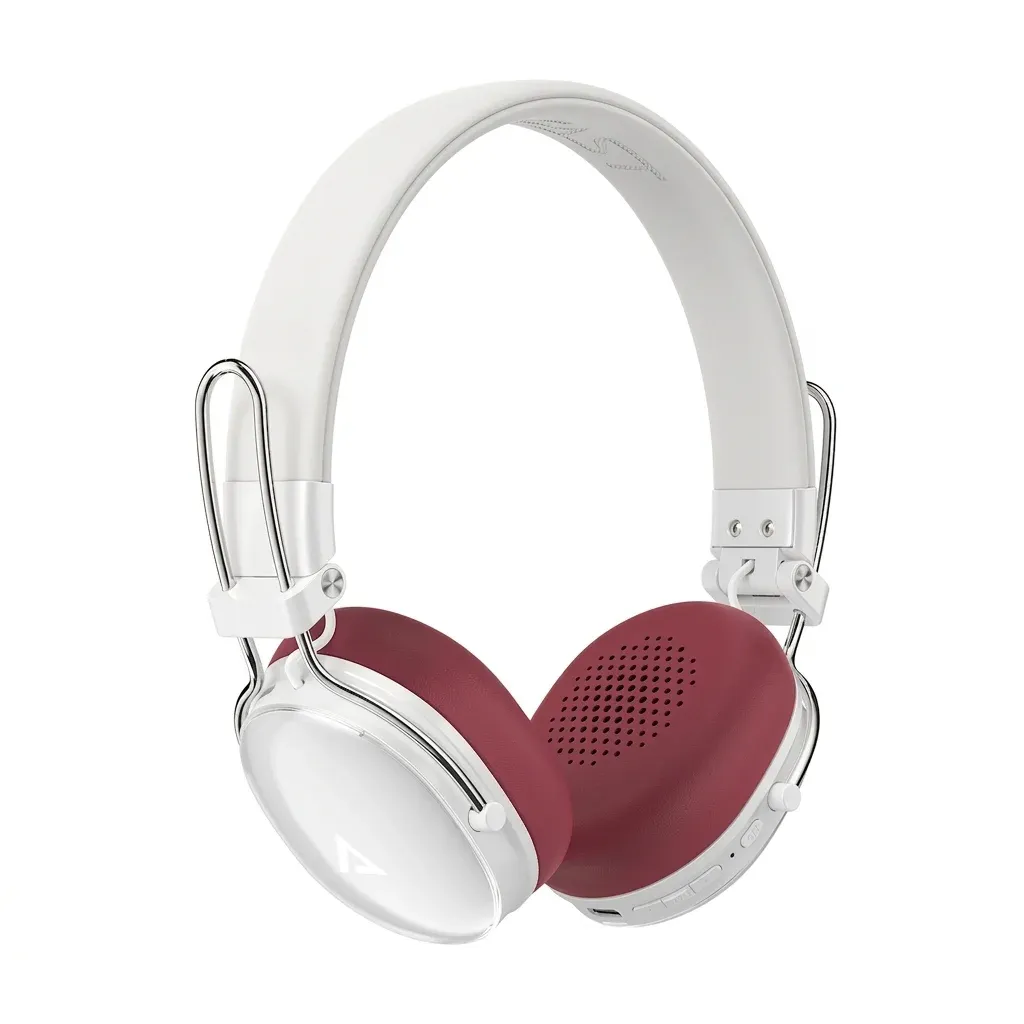ACEFAST H7 white headphones with maroon pads