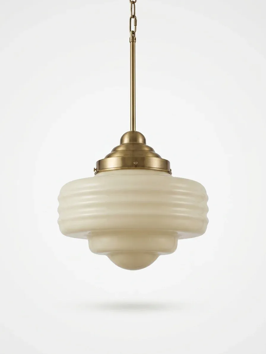 Modern Gold Glass Pendant Light with E27 LED