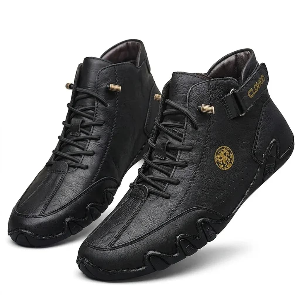 CLOHOO Hand-Sewn Chelsea Ankle Boots for Men