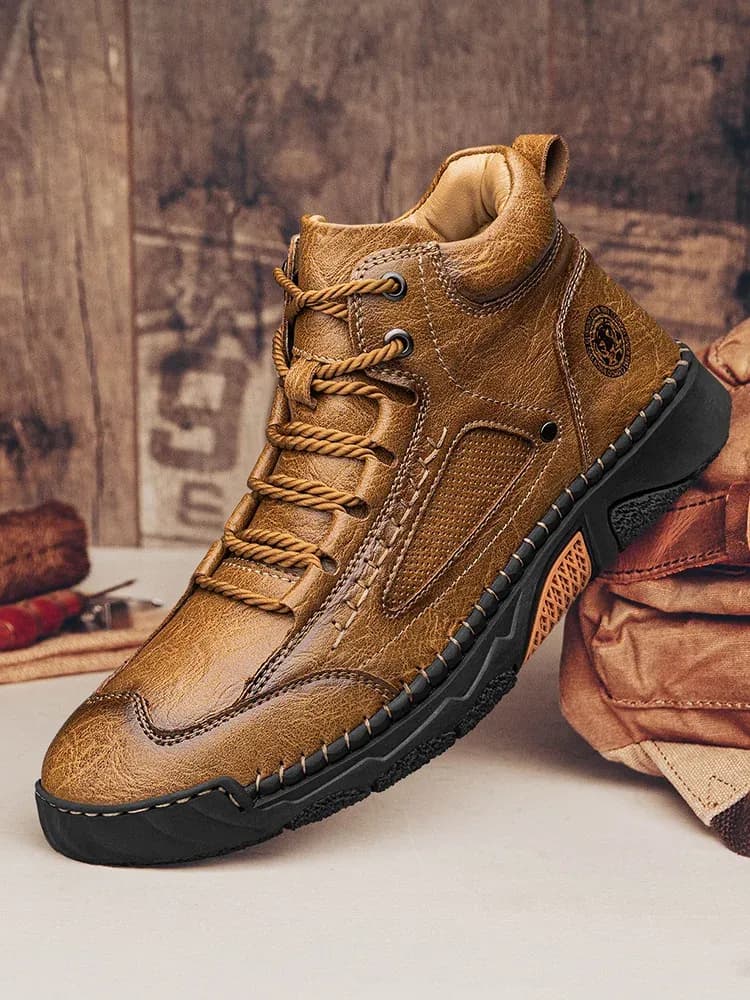 CLOHOO Handmade High-Top Business Casual Boots