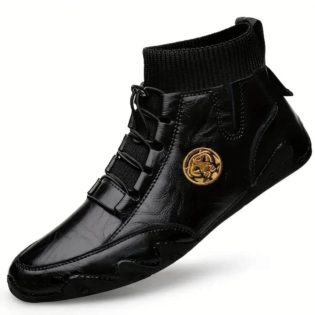 CLOHOO Genuine Leather Ankle Boots for Everyday Wear