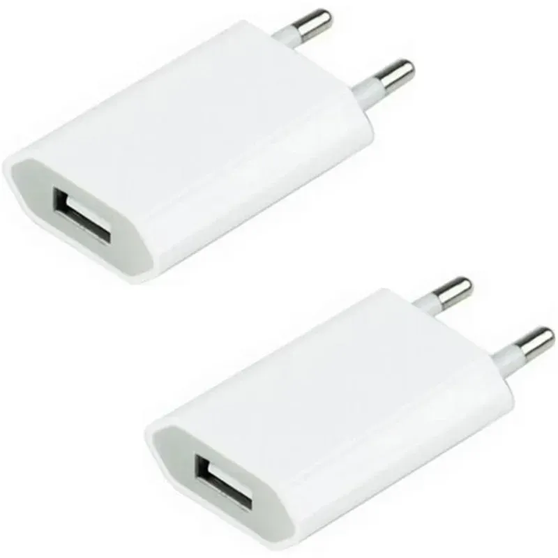 Awei Compact 5V 1A EU Plug USB Wall Charger 2-Pack