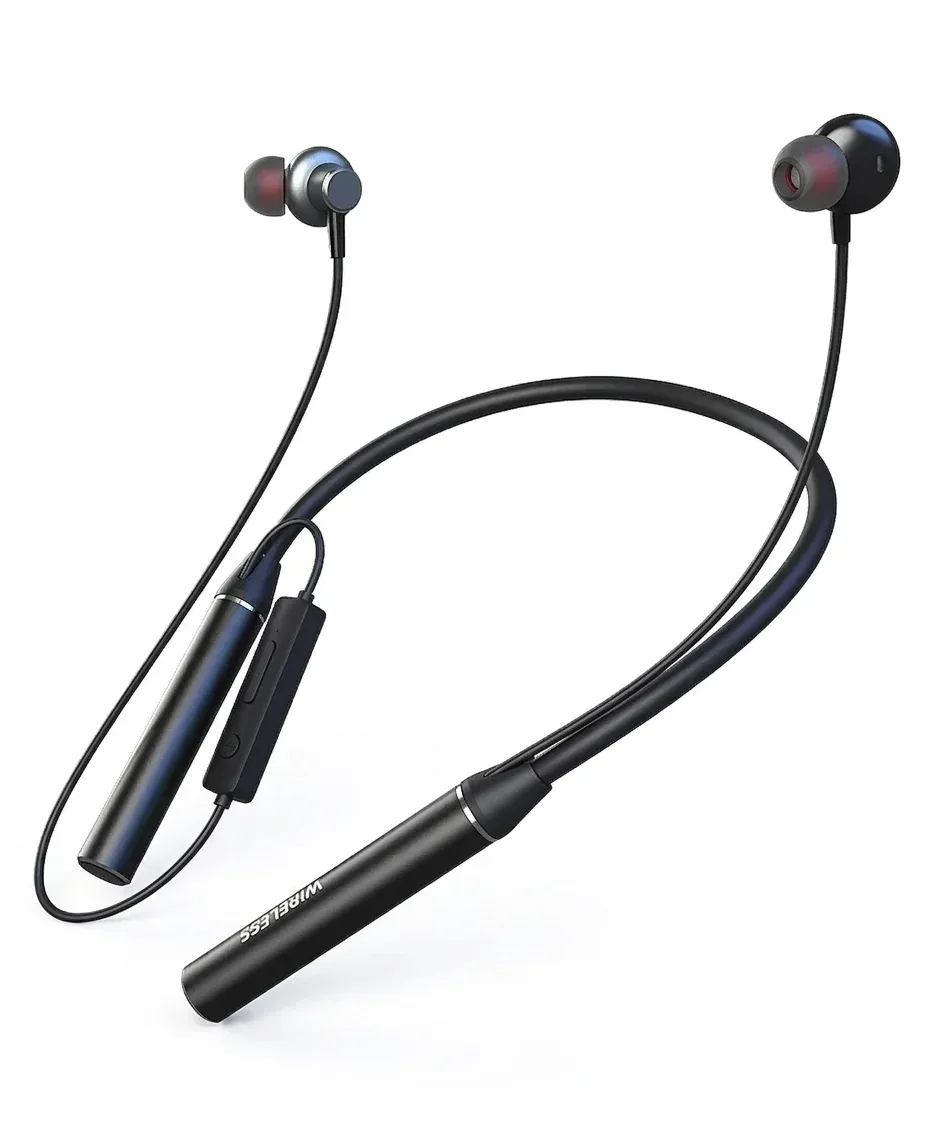EARDECO Long-Life Bluetooth Neckband Headphones