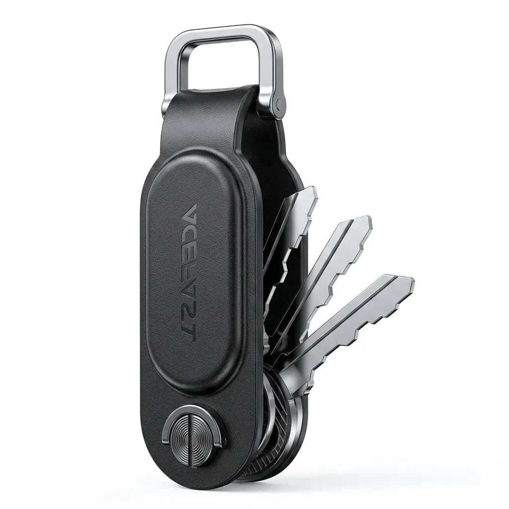 ACEFAST S4 Apple Find My PU Leather Tracking Keychain