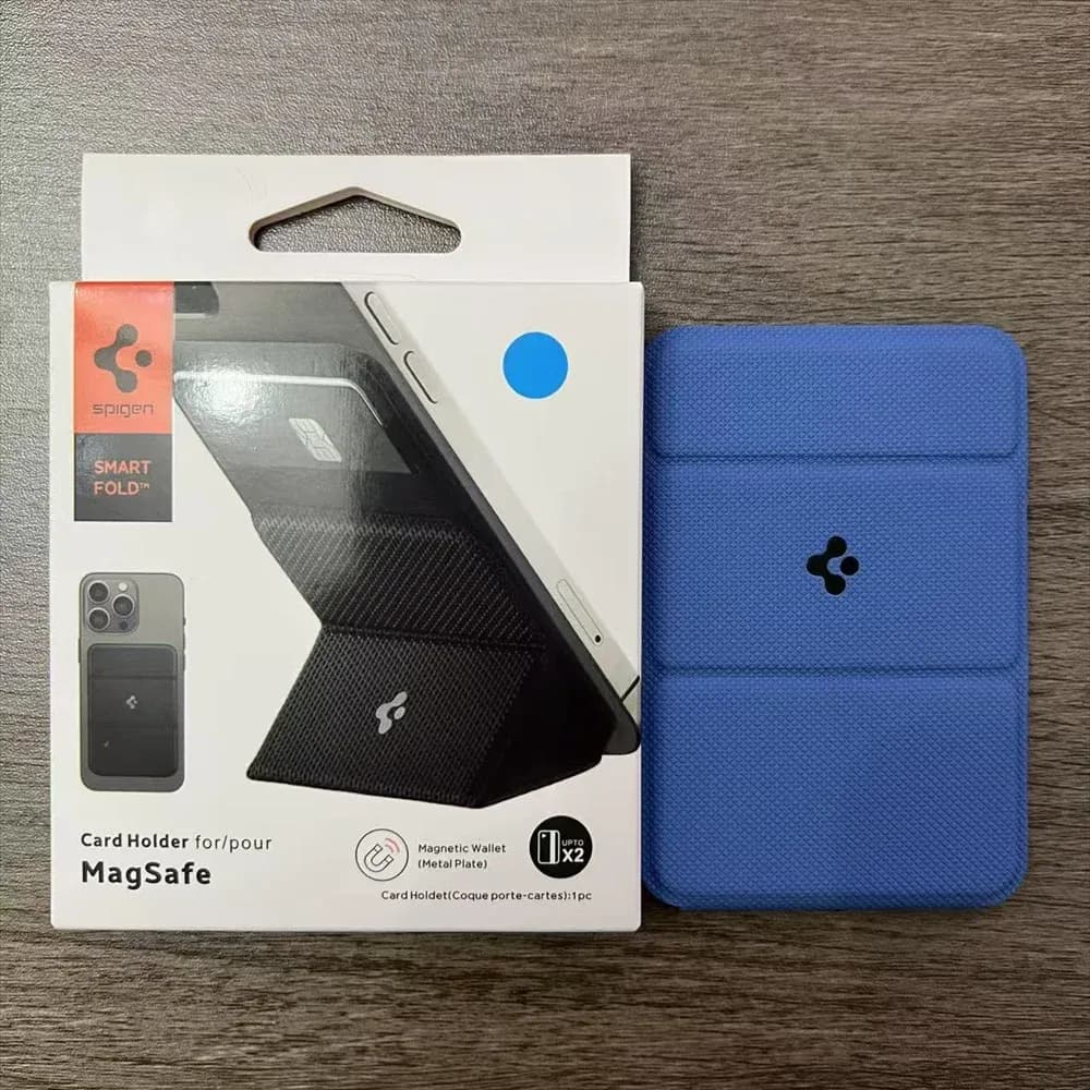 Spigen Leather Magnetic Fold Wallet for iPhone MagSafe