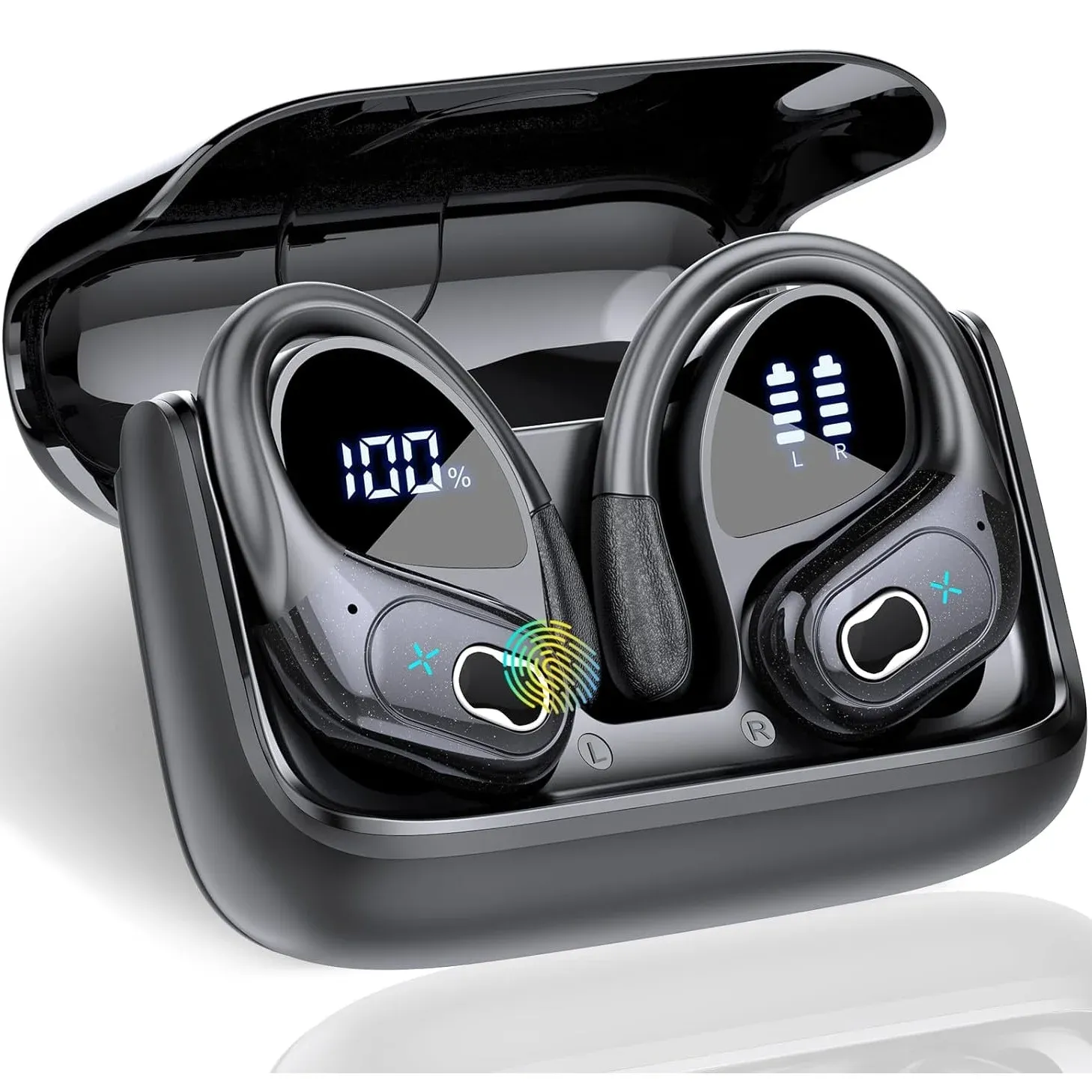 GDLYL HD65 Bluetooth 5.4 Sport Earbuds with LED Case