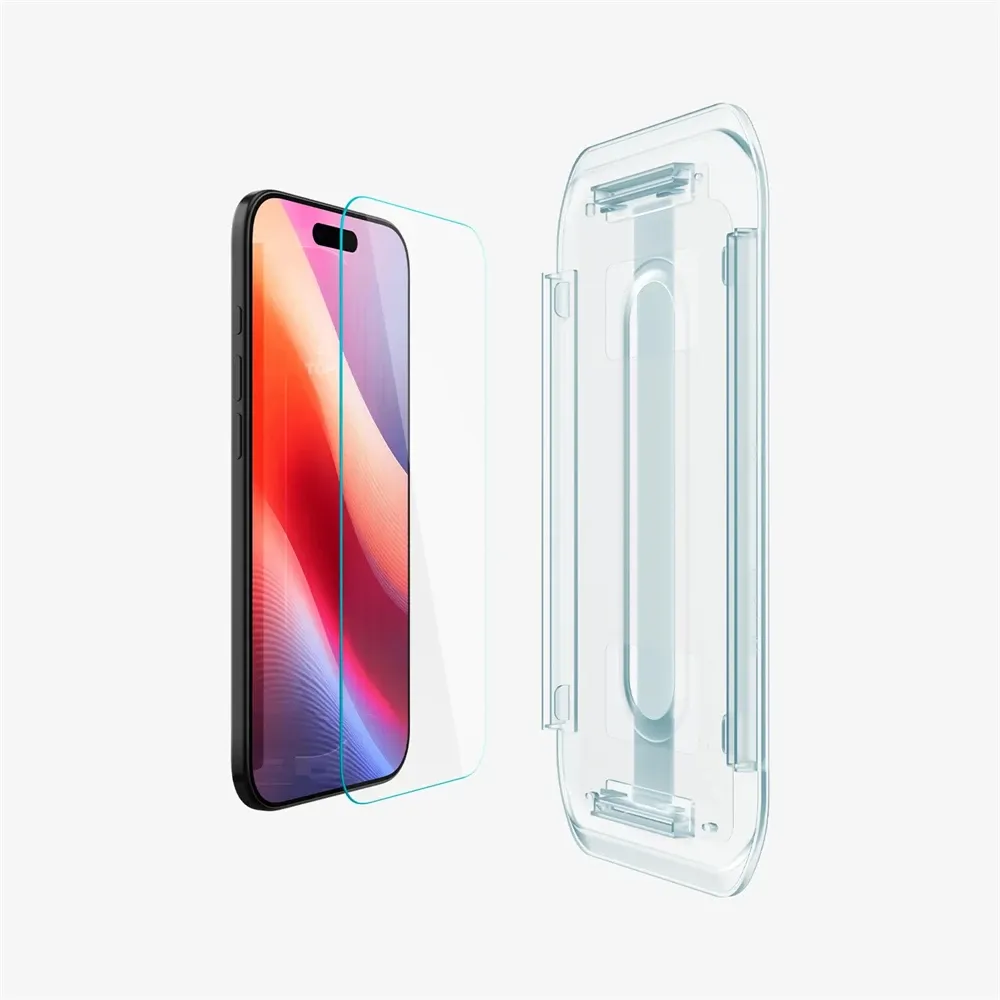 Spigen Glas.tR EZ Fit Tempered Glass for iPhone 17 Pro Max and 14 Plus
