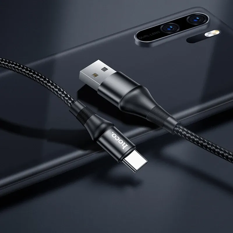 Hoco 1M Nylon Braided 3A Fast Charging Cable
