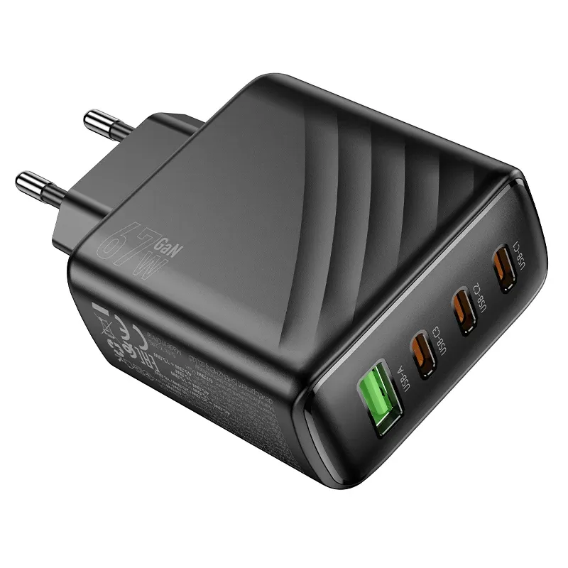HOCO 67W 4-Port USB-C Fast Wall Charger