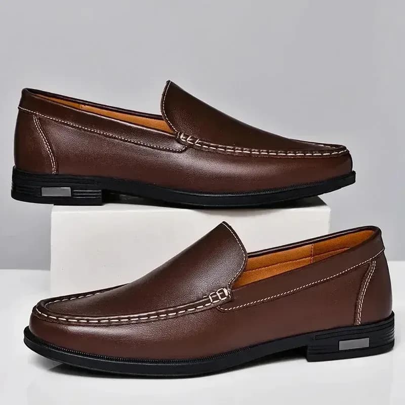 Genuine Leather Slip-On Loafers for Everyday Wear