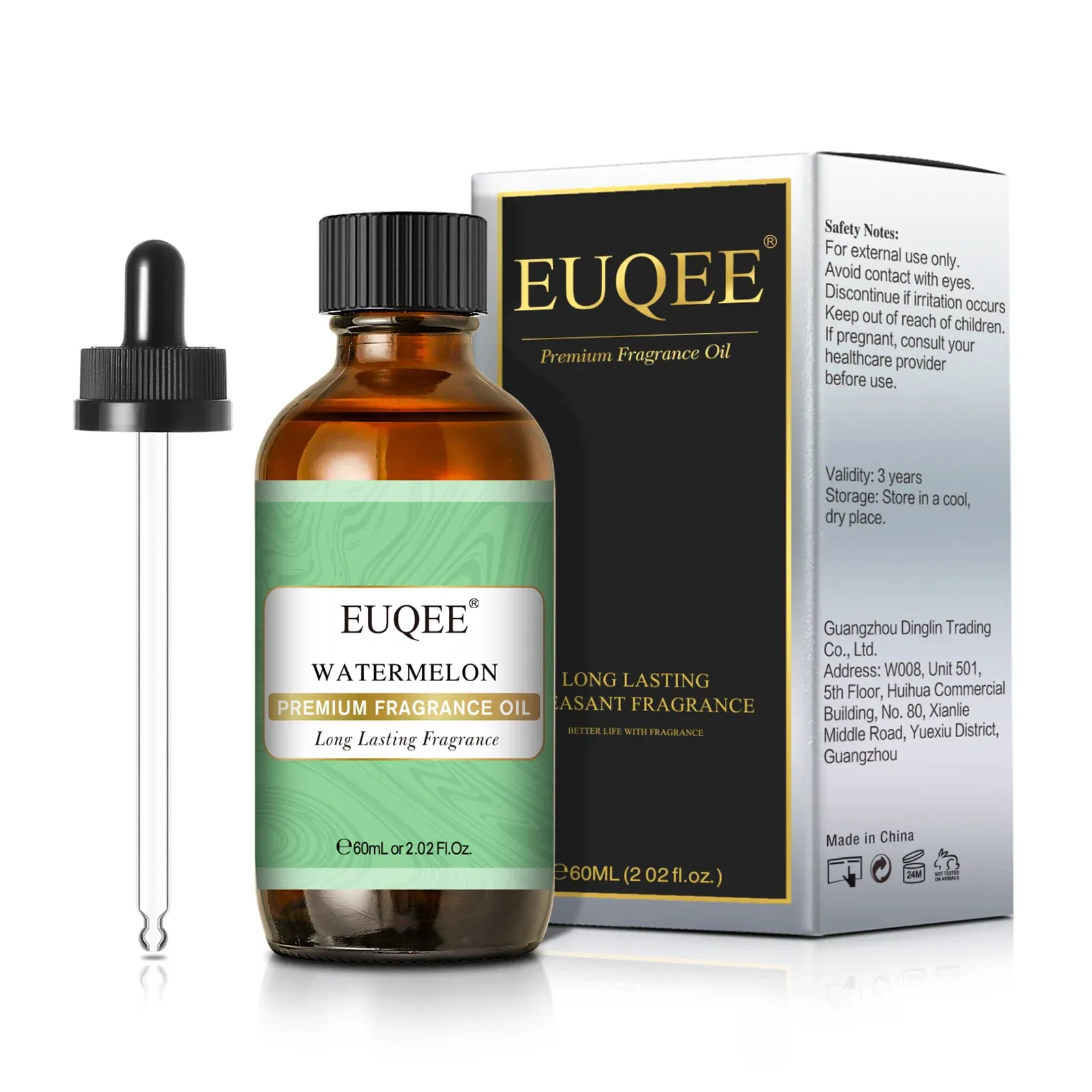 EUQEE 60ml Scent Oil for Diffusers with Glass Dropper