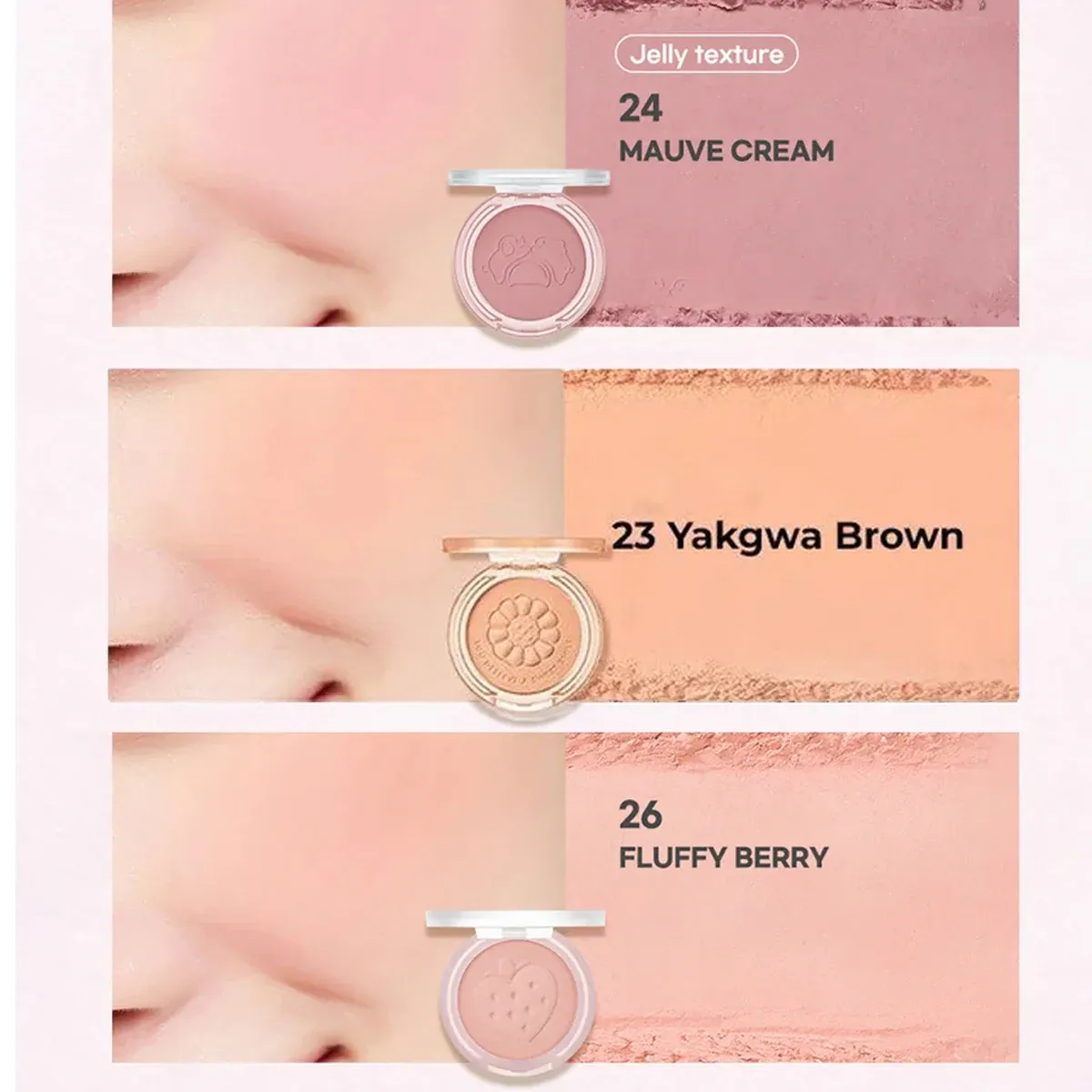 PERIPERA PURE BLUSHED SUNSHINE CHEEK,Natural Healthy Glow,Luxury Makeup,Soft-Focus Matte Finish,Korean Cosmetic,Korean Makeup
