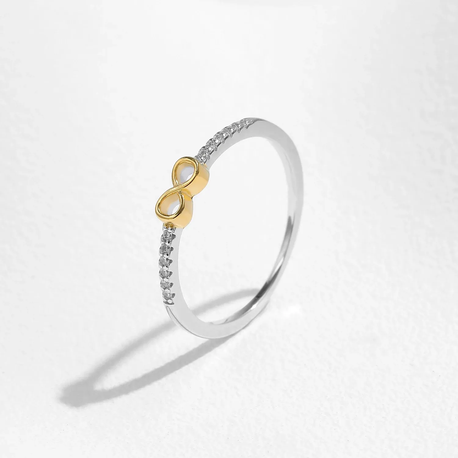 MODIAN 925 Sterling Silver Infinite Love CZ Ring