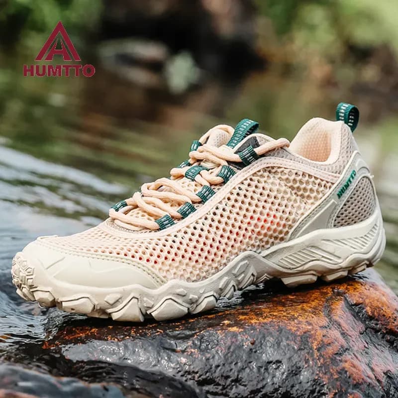 HUMTTO Breathable Mesh Hiking Sneakers for Outdoor Trails