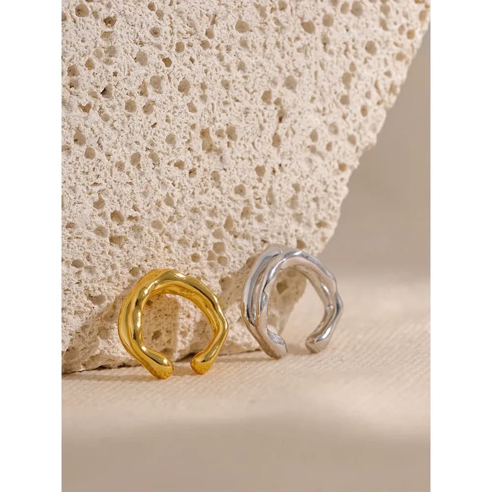 Yhpup 925 Sterling Silver Geometric Ear Cuff