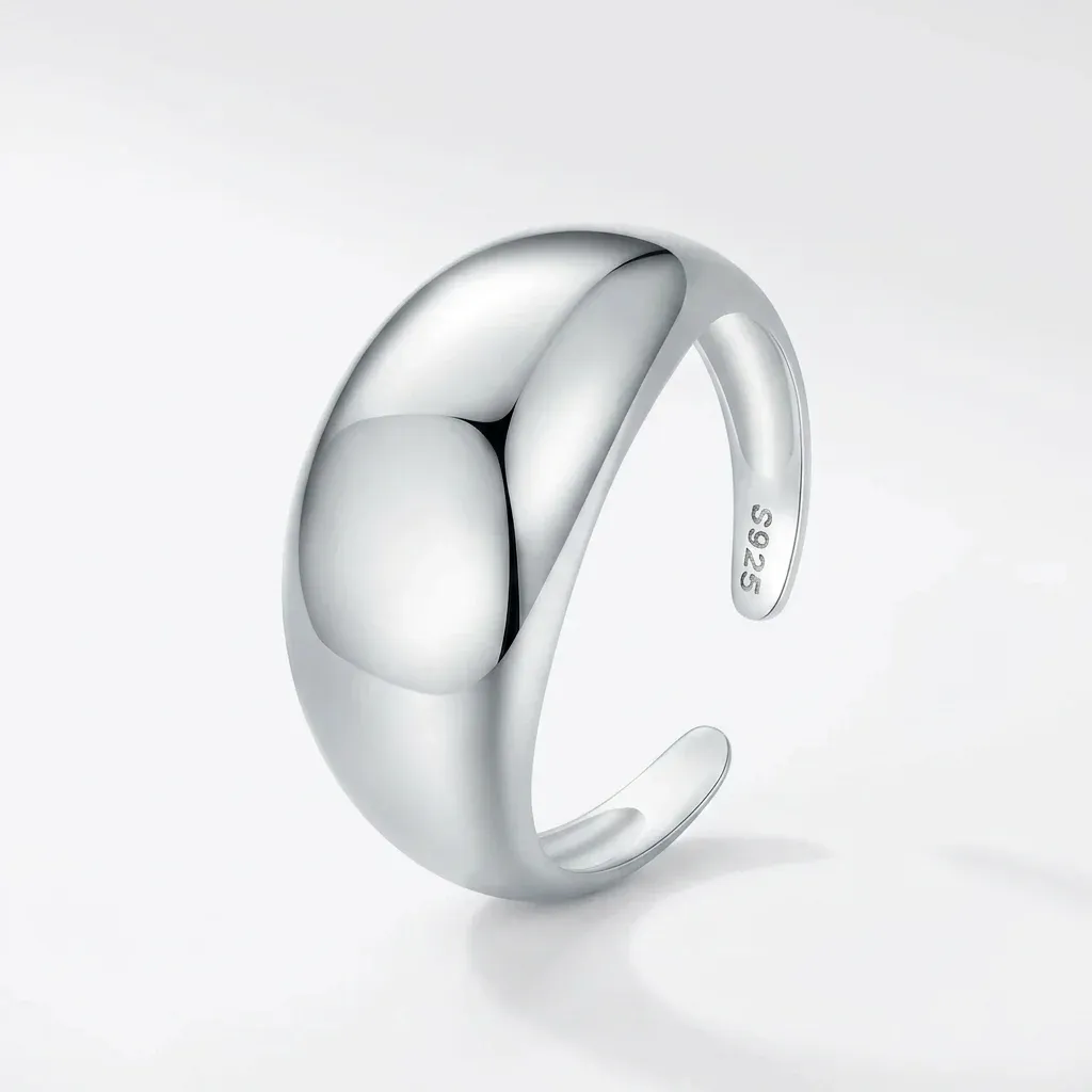 WOSTU sterling silver open band ring