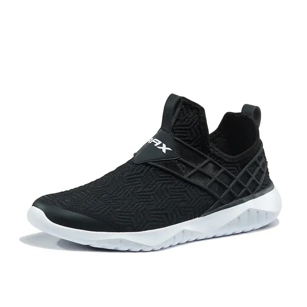 RAX black slip-on running shoe