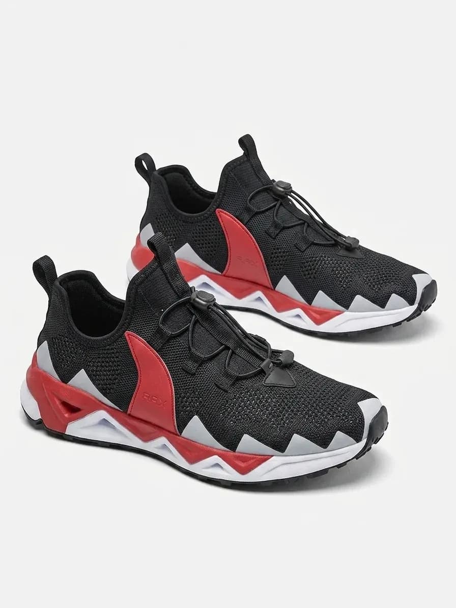 RAX red black aqua water shoes