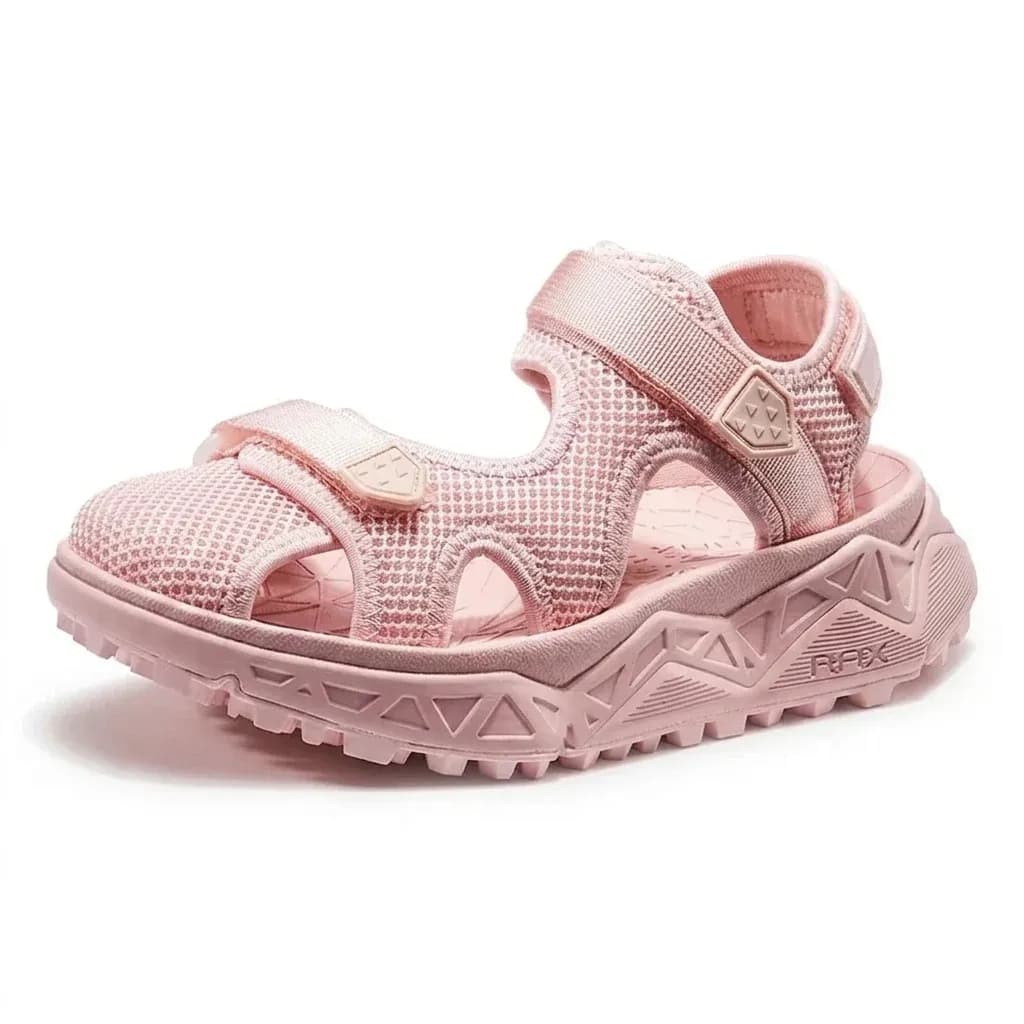 Soft pink RAX sport sandal studio shot