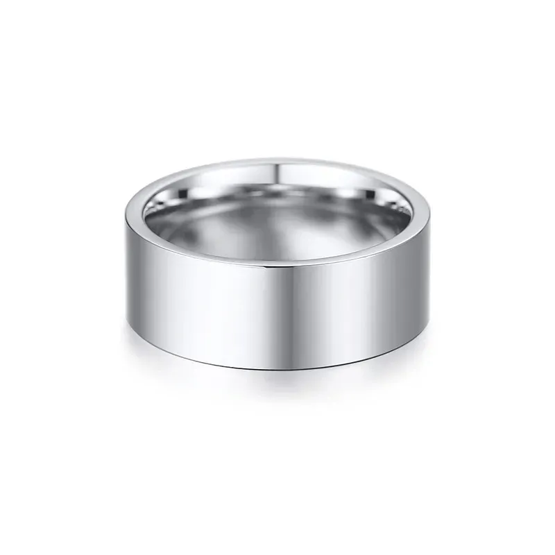 Vnox Personalized 8mm Stainless Steel Men’s Wedding Band
