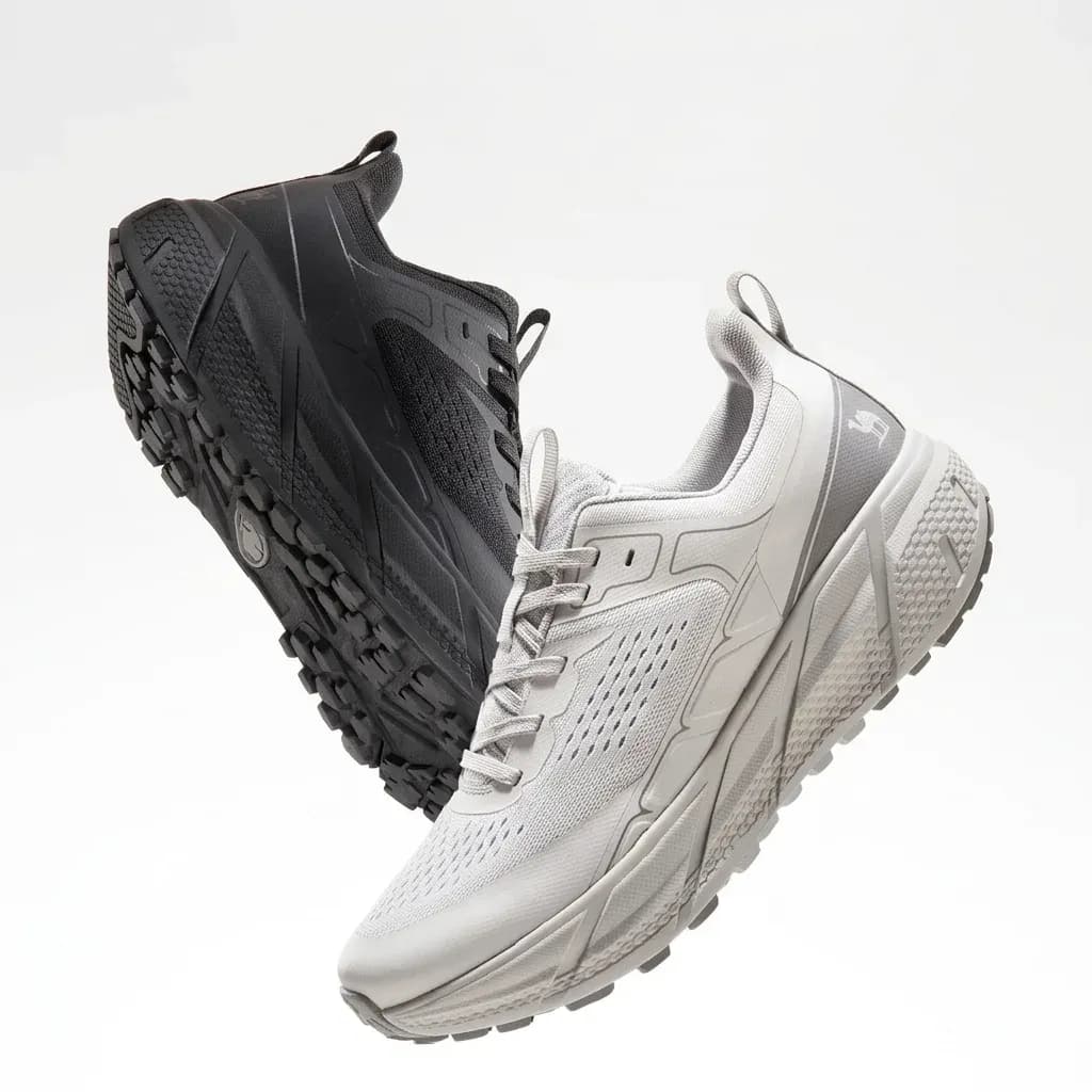 Camel ultra-light mesh running sneakers pair