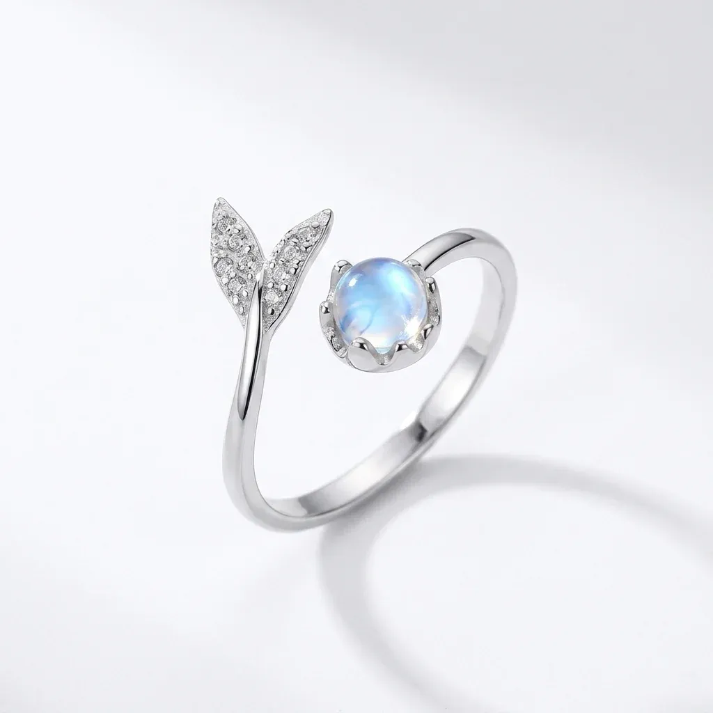 MODIAN Mermaid Tail 925 Sterling Silver Open Ring