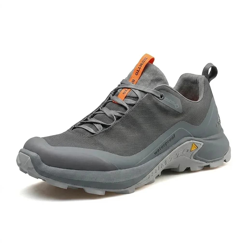 HUMTTO gray orange men's running shoe