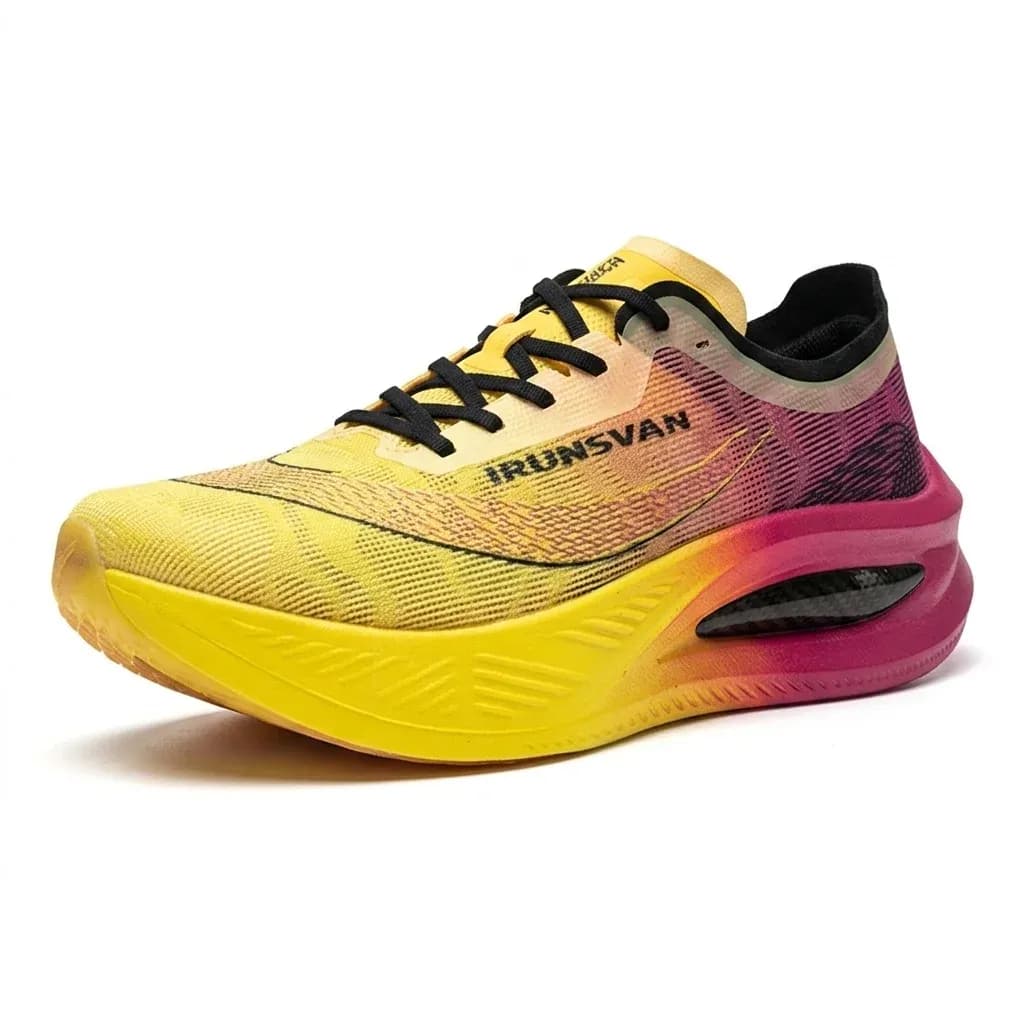 IRUNSVAN gradient marathon running shoe studio shot