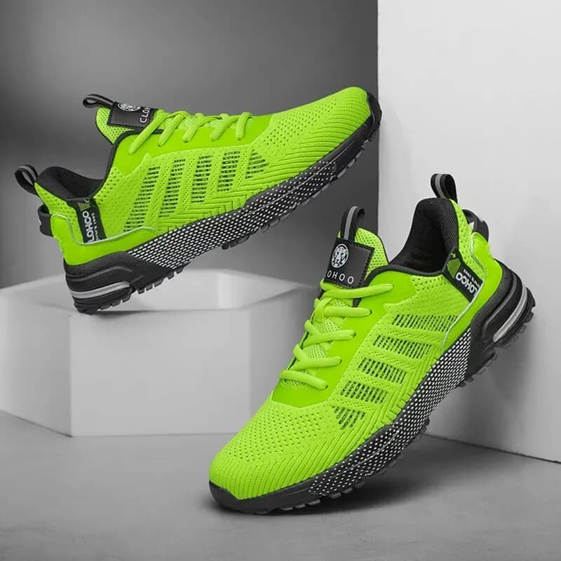 CLOHOO Flyknit Casual Running Sneakers for Men