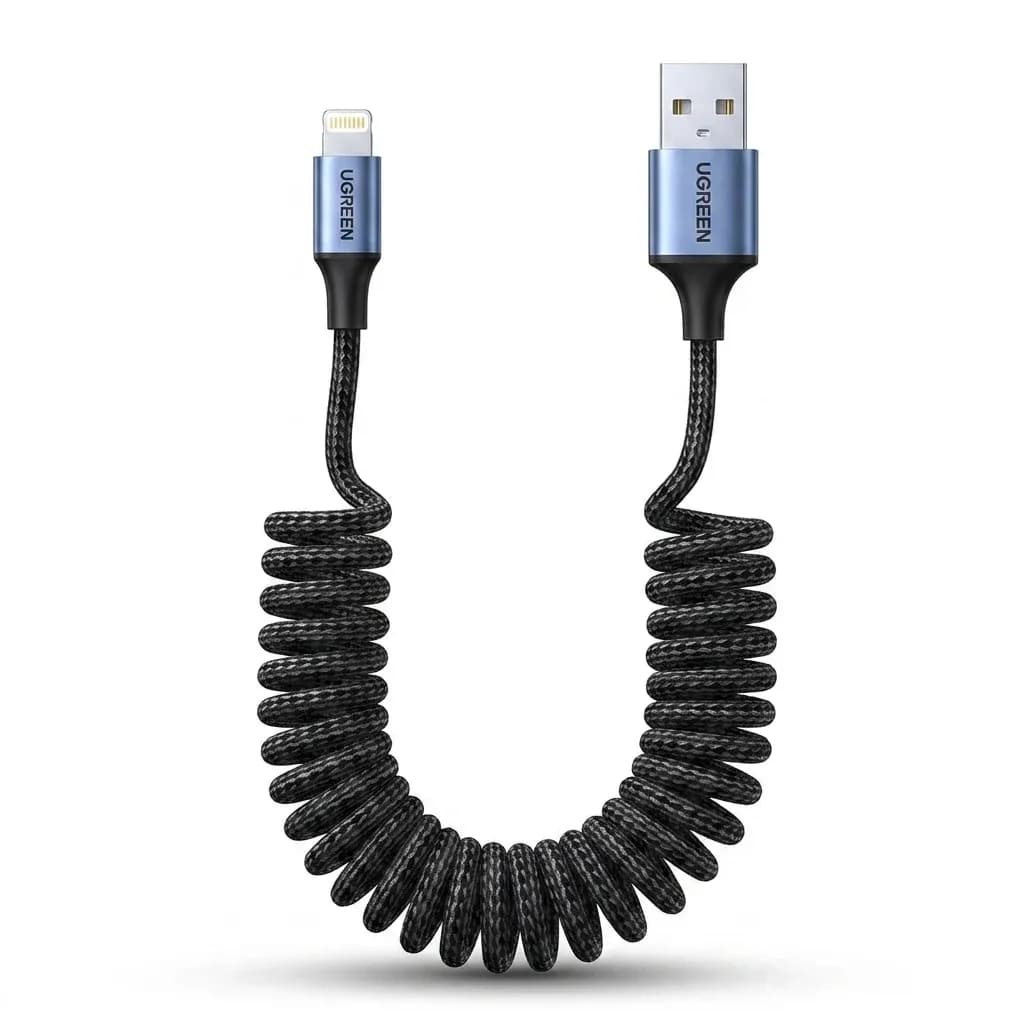 UGREEN coiled USB-A to Lightning cable