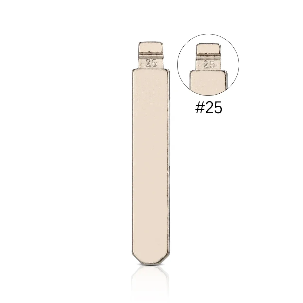 HON66 #25 Metal Replacement Flip Key Blades, 10-Piece Set