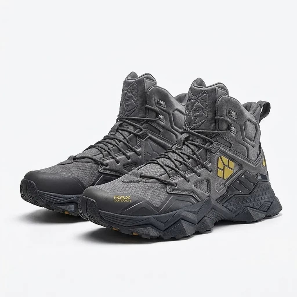 RAX Waterproof Mid-Top Hiking Shoes for Men