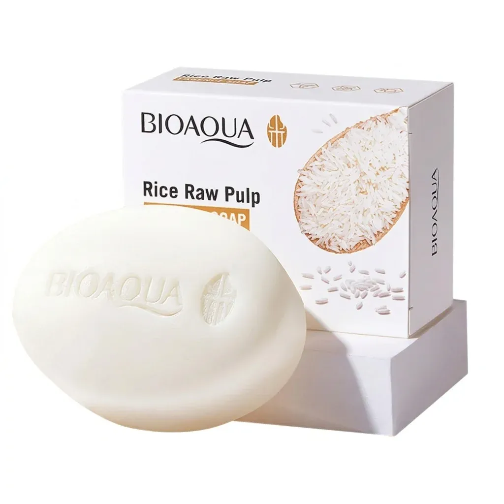 BIOAQUA rice soap bar with box