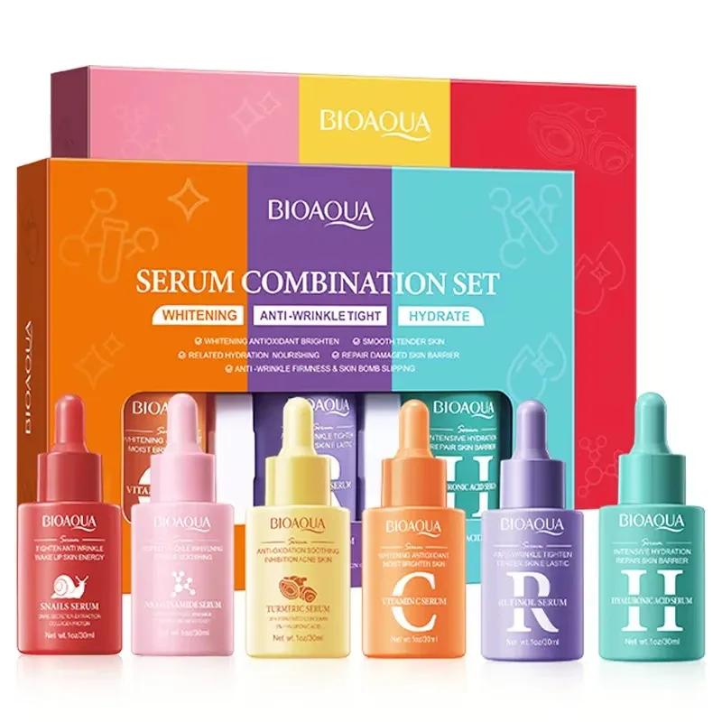 BIOAQUA Vitamin C Retinol Hyaluronic Acid Serum Set, 3 Pieces