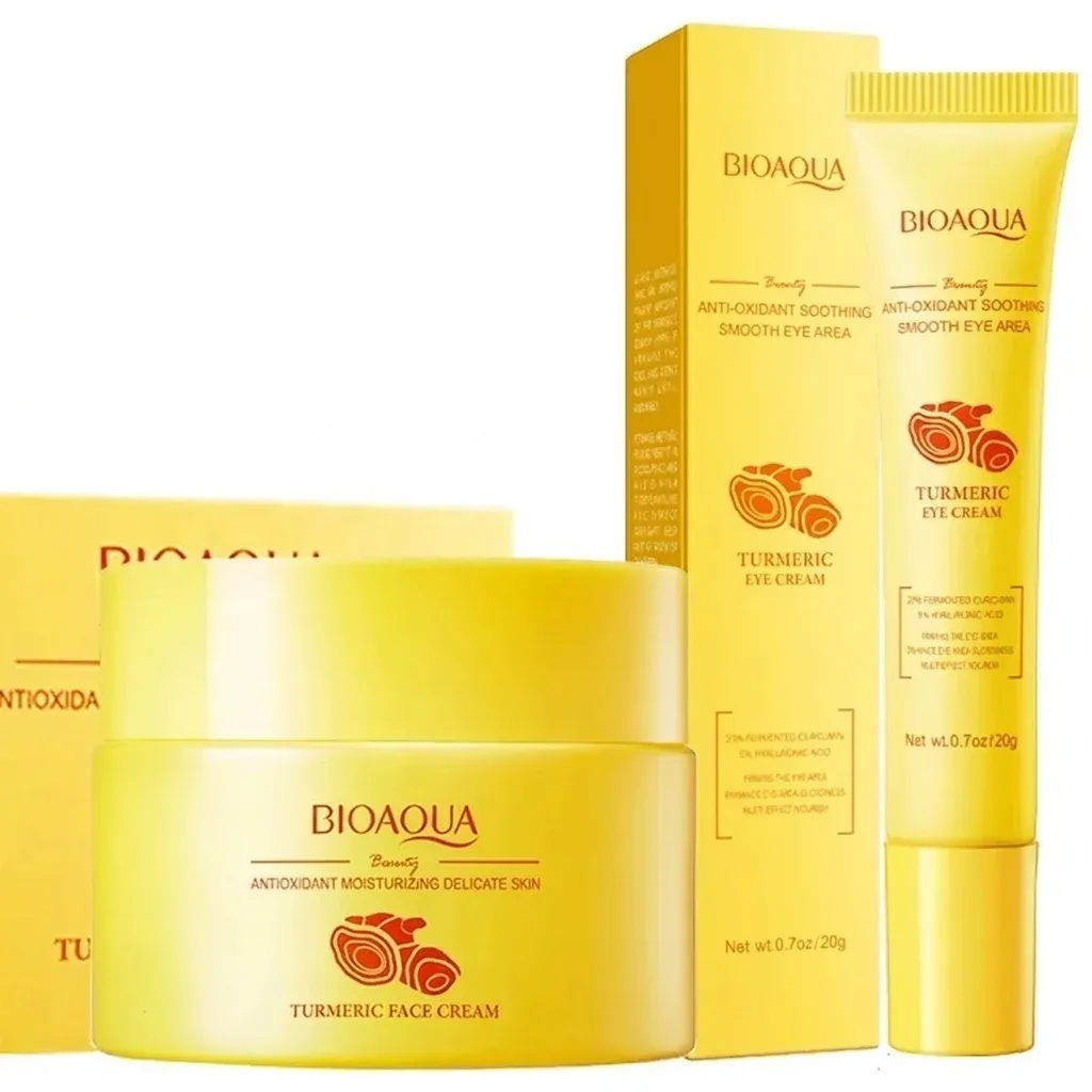 BIOAQUA Turmeric Moisturising Face and Eye Cream Kit