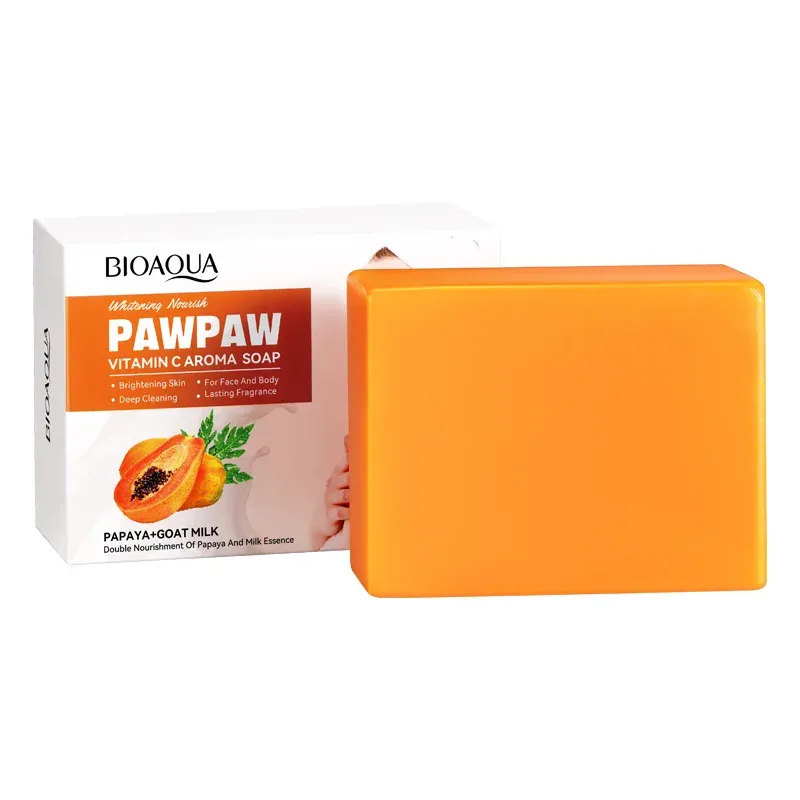 BIOAQUA Papaya Vitamin C Facial Soap Cleanser