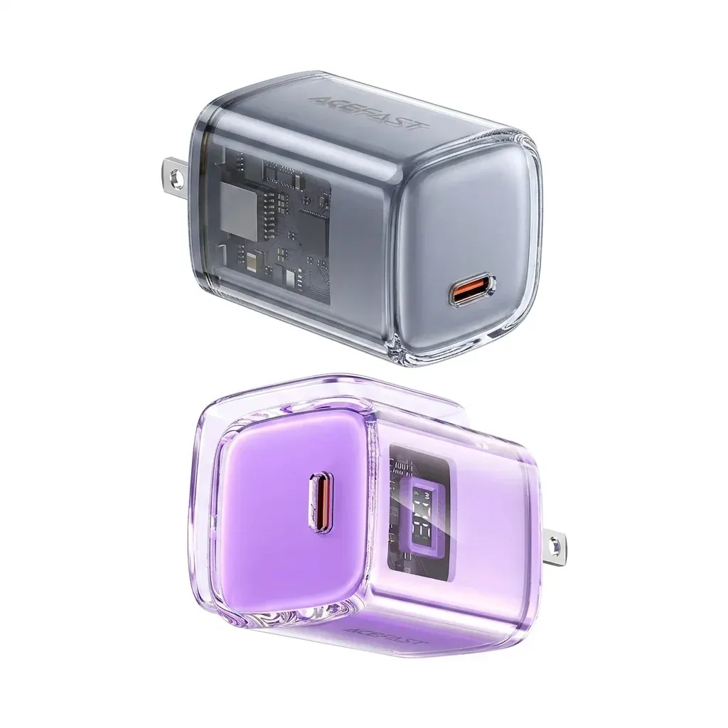 ACEFAST crystal USB-C wall chargers duo
