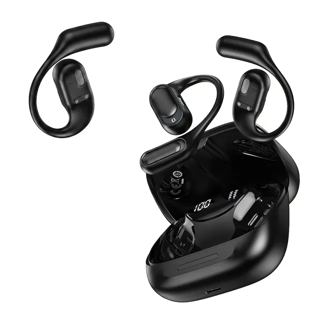 HOCO open-ear earbuds with display case