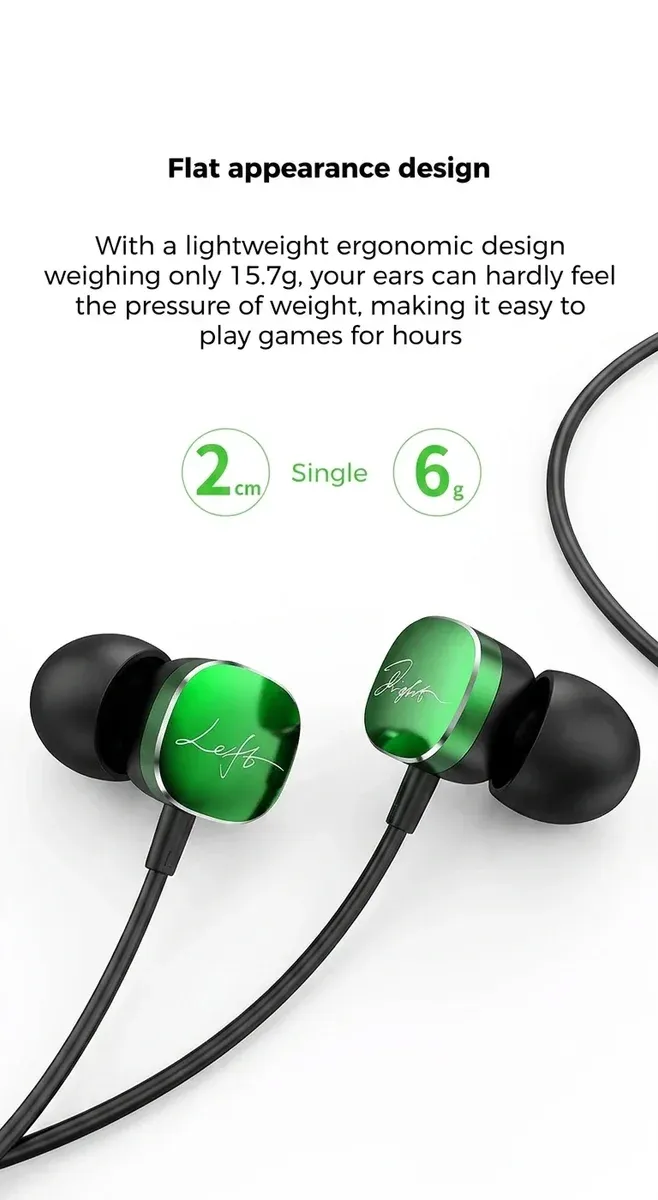 Game Falcon USB-C Wired Bass Earphones