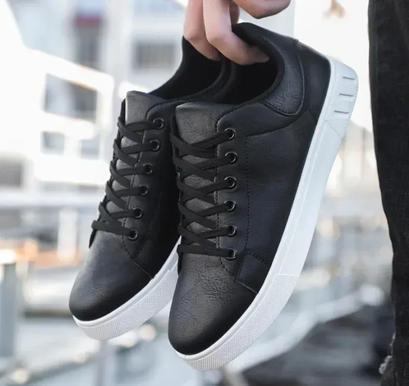 Men’s Casual Lace-Up Leather-Style Loafers