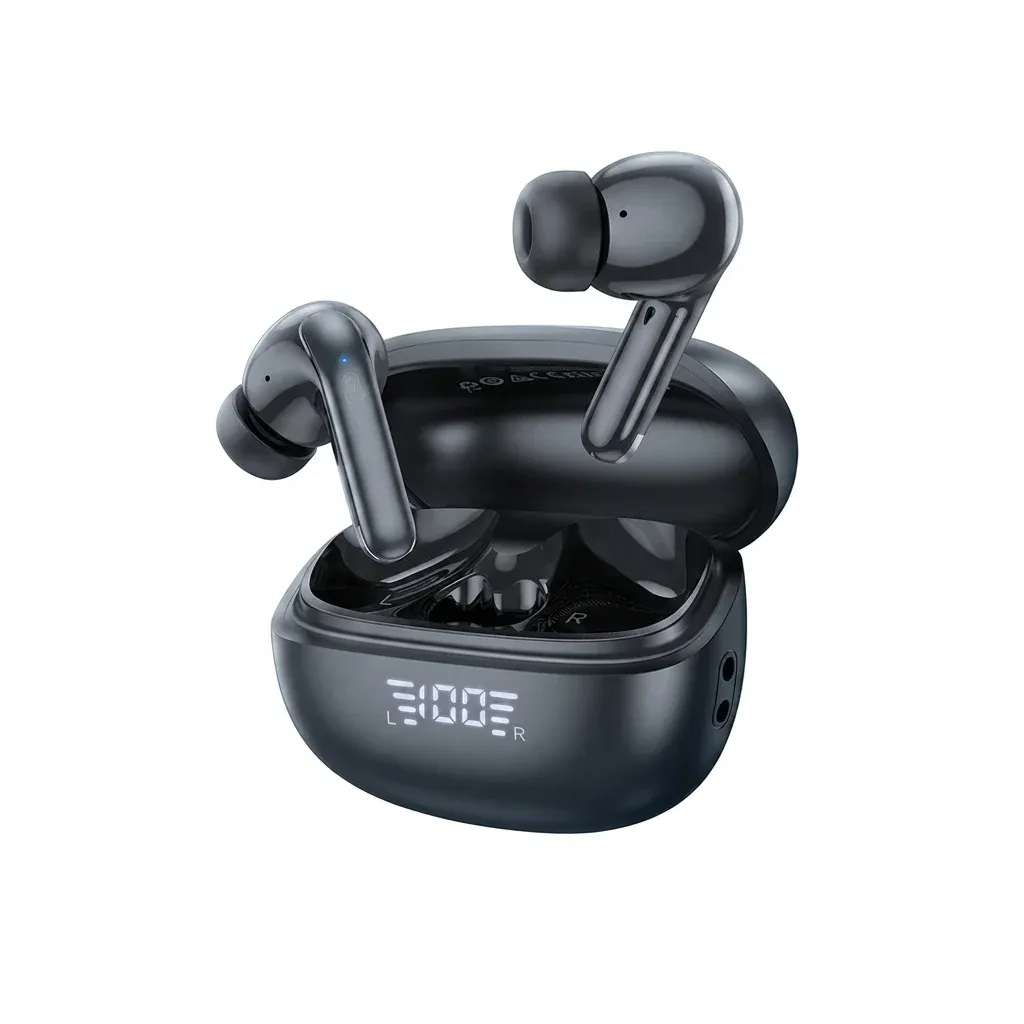 HOCO dark gray wireless earbuds case