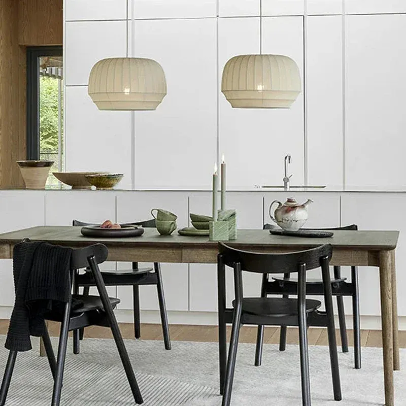 Wabi-Sabi Fabric LED Pendant Light