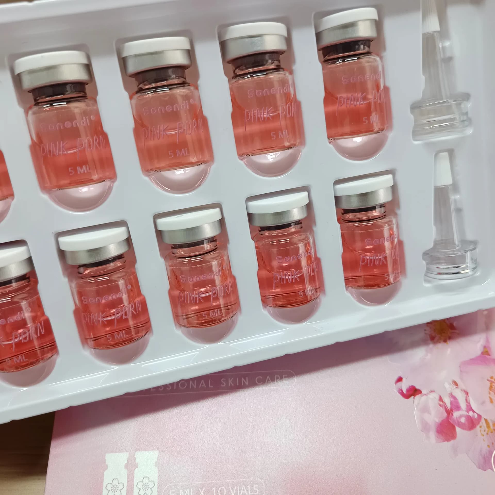 Sanendi Pink PDRN Hydrating Serum Vial Set 5ml x 10