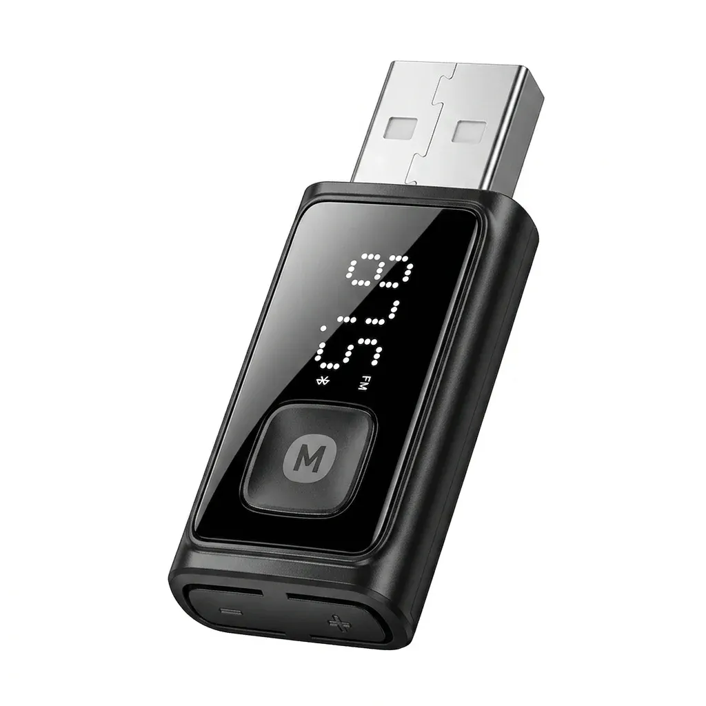 Essager Bluetooth 5.4 USB FM Car Audio Adapter