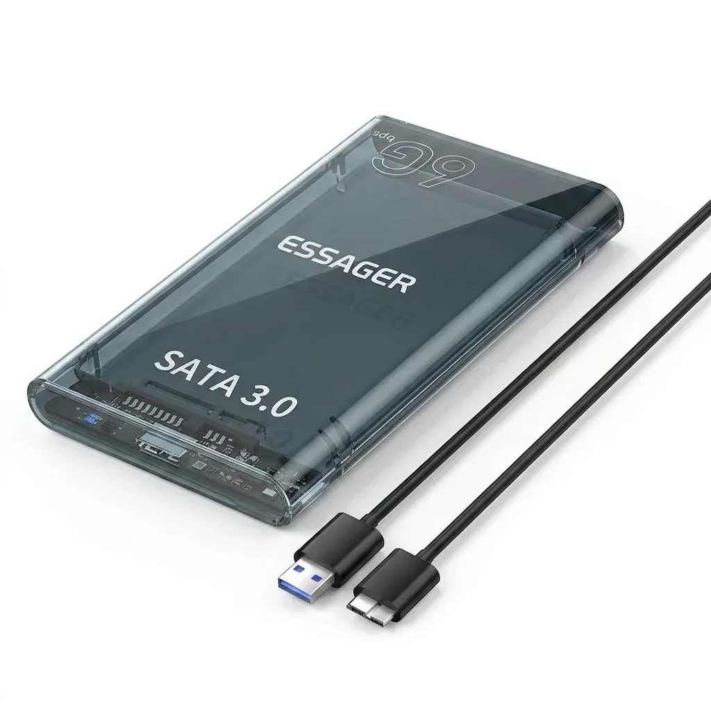 Essager 2.5-inch SATA drive enclosure with cable