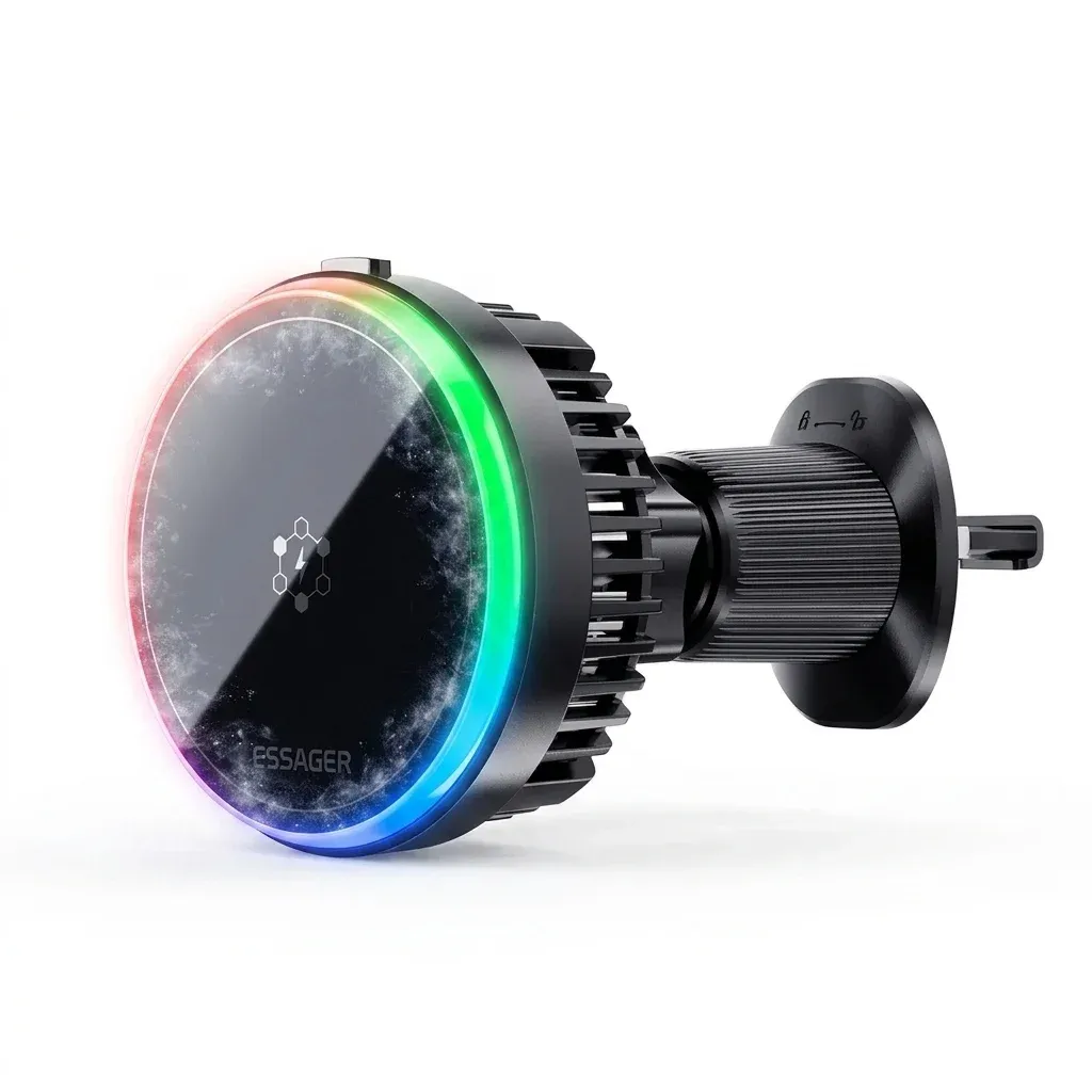 Essager 15W Magnetic Ice-Cooling Wireless Car Charger for iPhone